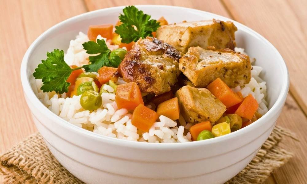 Homemade meal for street dogs in India